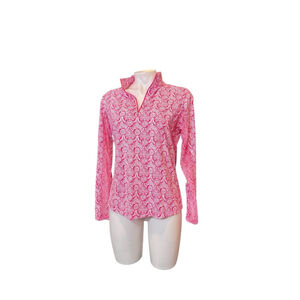 Women's IBKUL Pullover Size M Pink Leslie